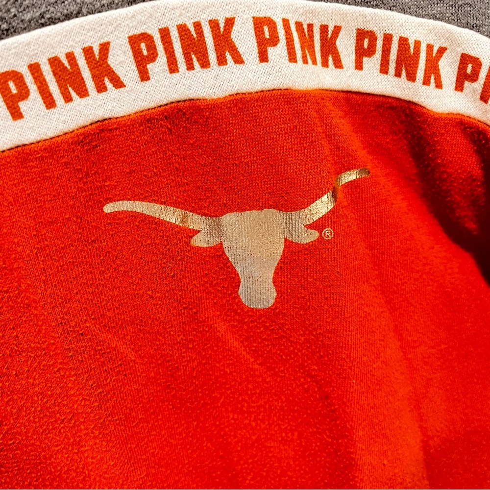PINK Victoria's Secret Orange and Gray Sweater - Picture 5 of 6